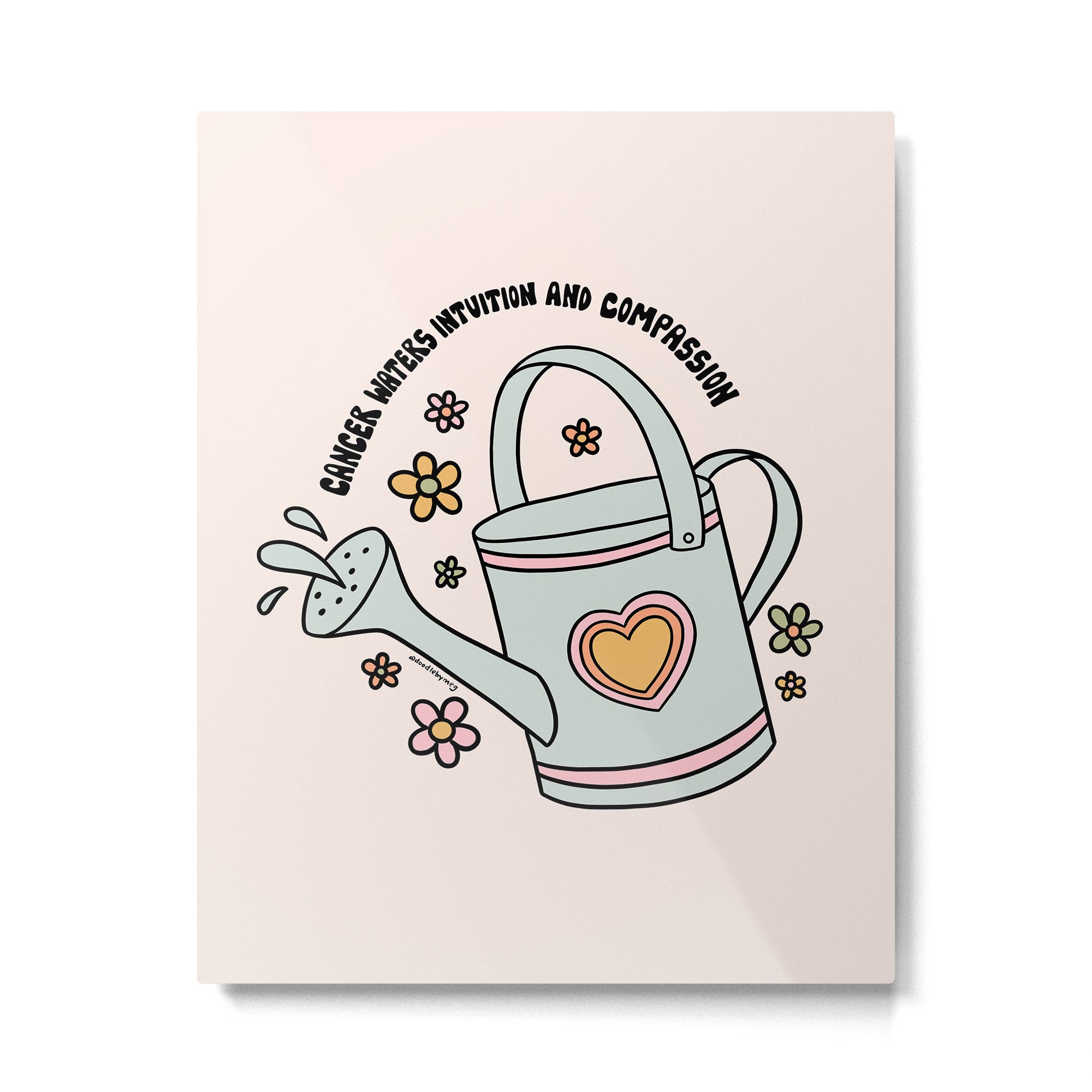 Cancer Zodiac Watering Can Metal Print Gallery Image 6