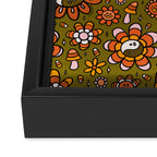 Candy Corn Flower Print Framed Canvas Print Gallery Image 3