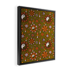 Candy Corn Flower Print Framed Canvas Print Gallery Image 2