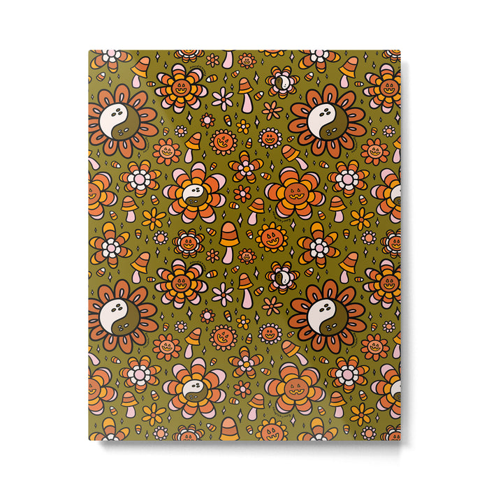 Candy Corn Flower Print Metal Print Gallery Image 1