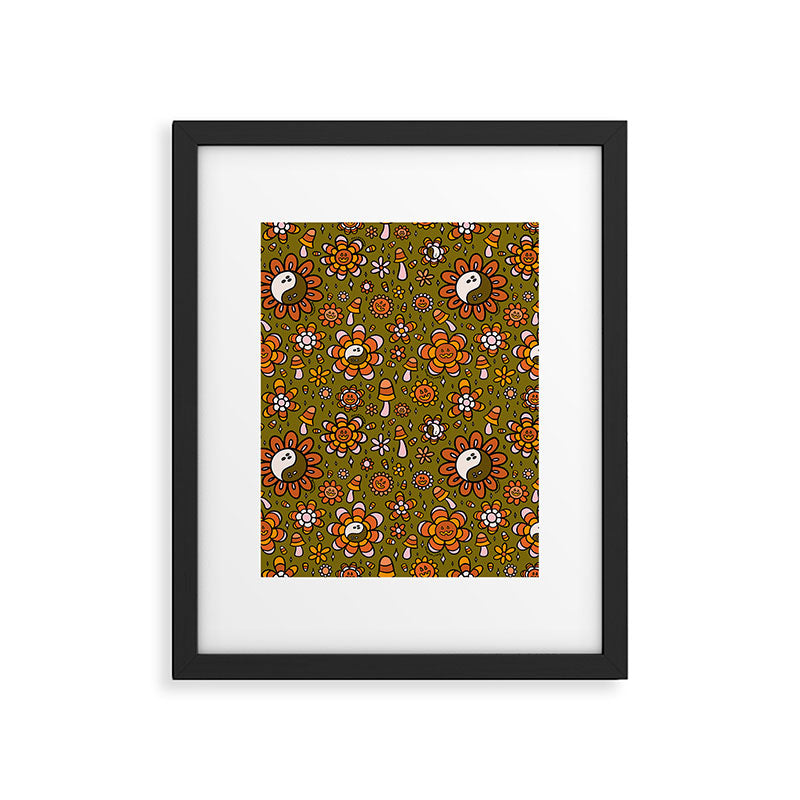 Candy Corn Flower Print Framed Art Print Gallery Image 6