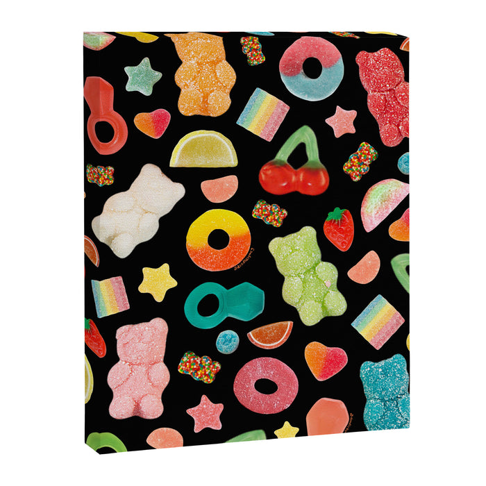 Candy Print in Black Canvas Print Gallery Image 1