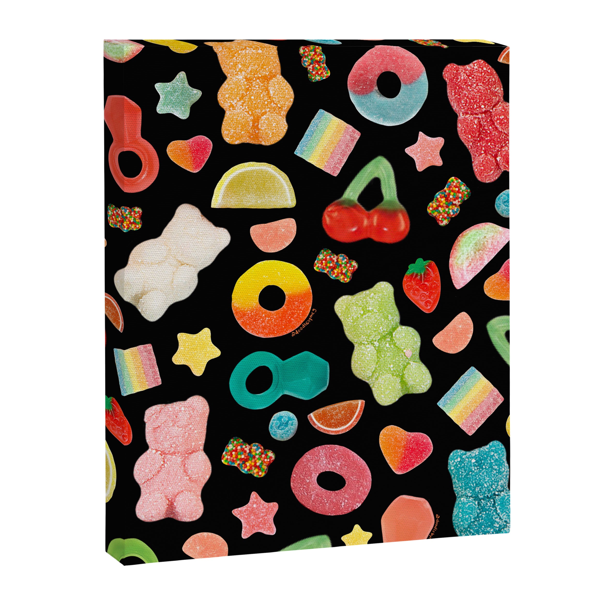 Candy Print in Black Canvas Print Gallery Image 6