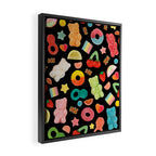 Candy Print in Black Framed Canvas Print Gallery Image 2