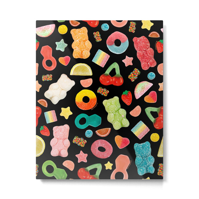 Candy Print in Black Metal Print Gallery Image 1