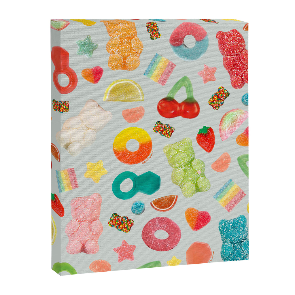 Candy Print in Blue Canvas Print Gallery Image 6