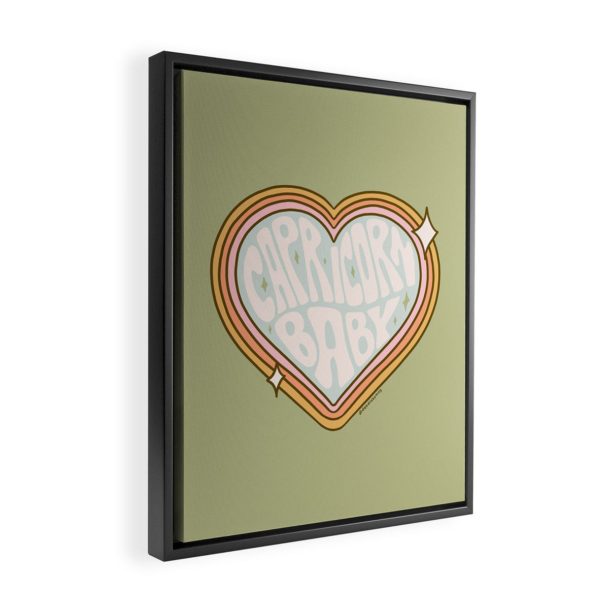 Capricorn Baby Framed Canvas Print Gallery Image 2