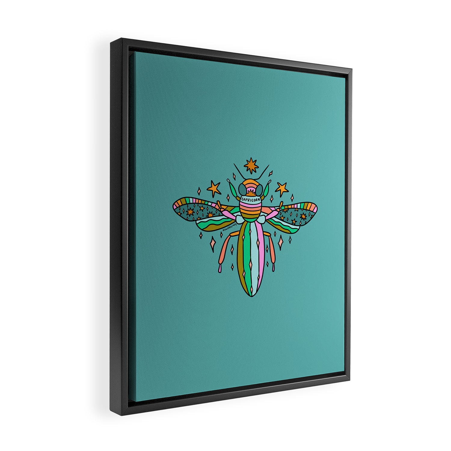 Capricorn Bee Framed Canvas Print Gallery Image 2
