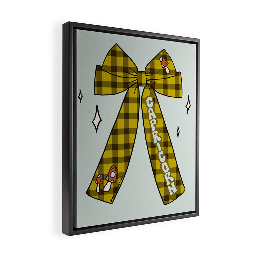 Capricorn Bow Framed Canvas Print Gallery Image 2