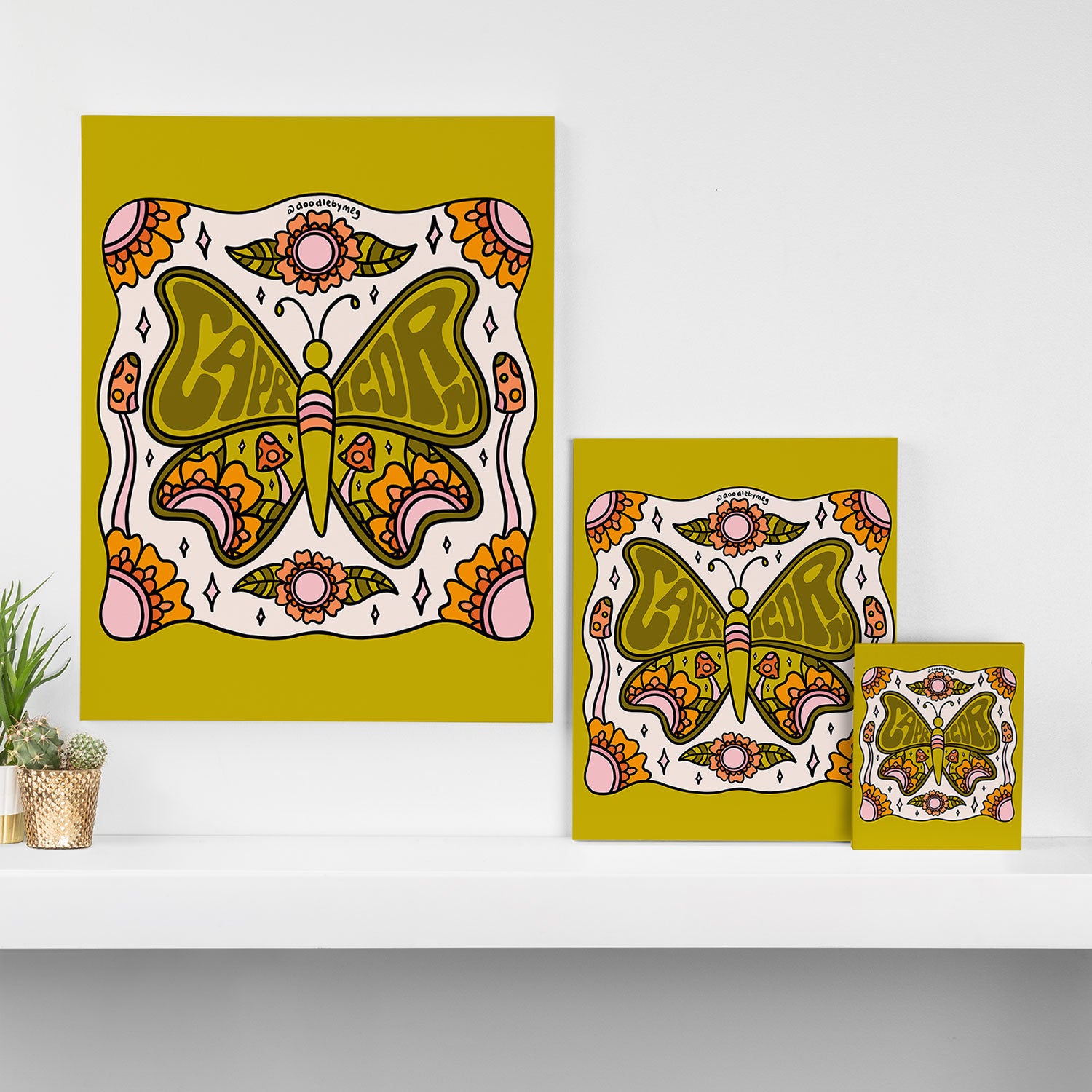 Capricorn Butterfly Canvas Print Gallery Image 3