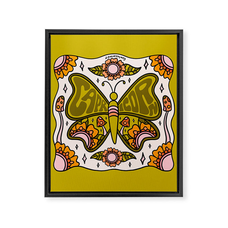 Capricorn Butterfly Framed Canvas Print Gallery Image 8