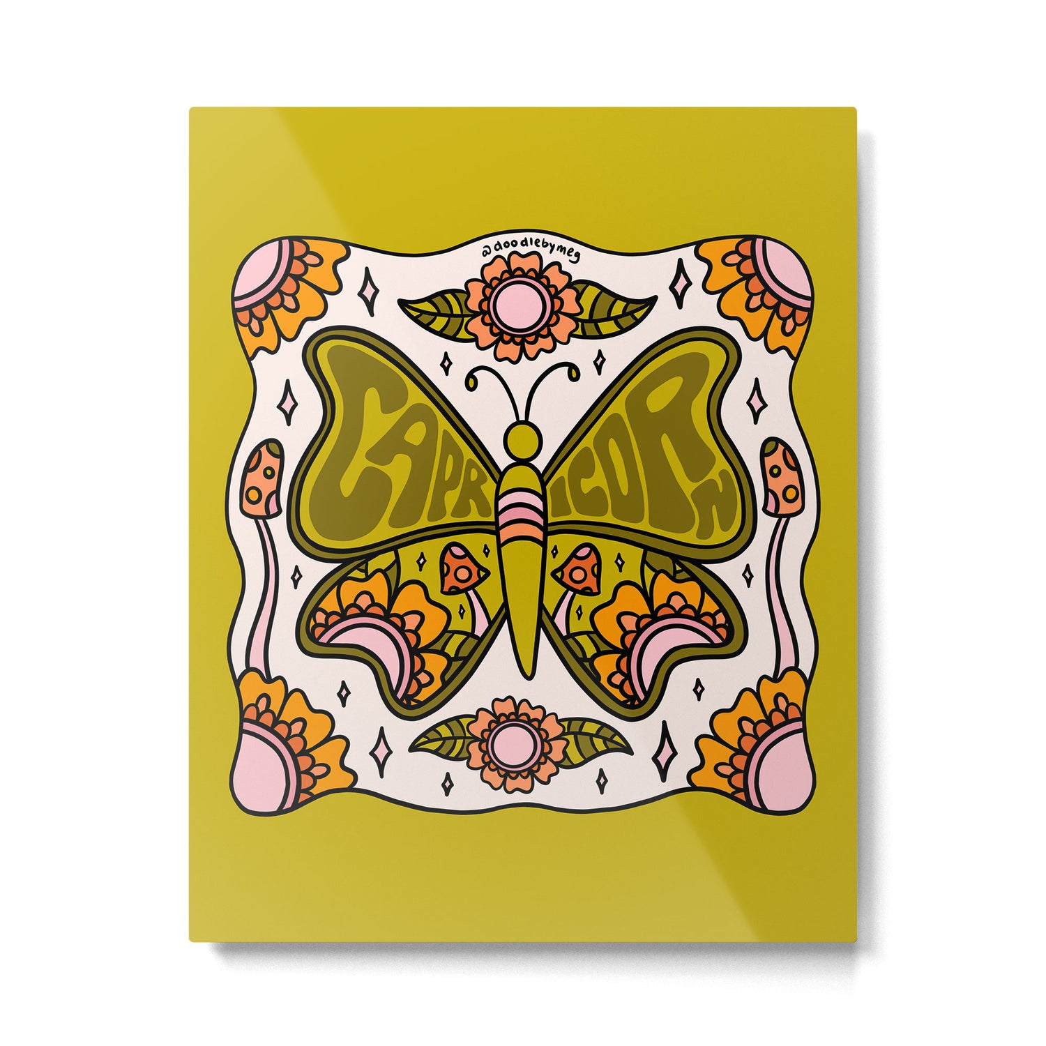 Capricorn Butterfly Metal Print Gallery Image 6