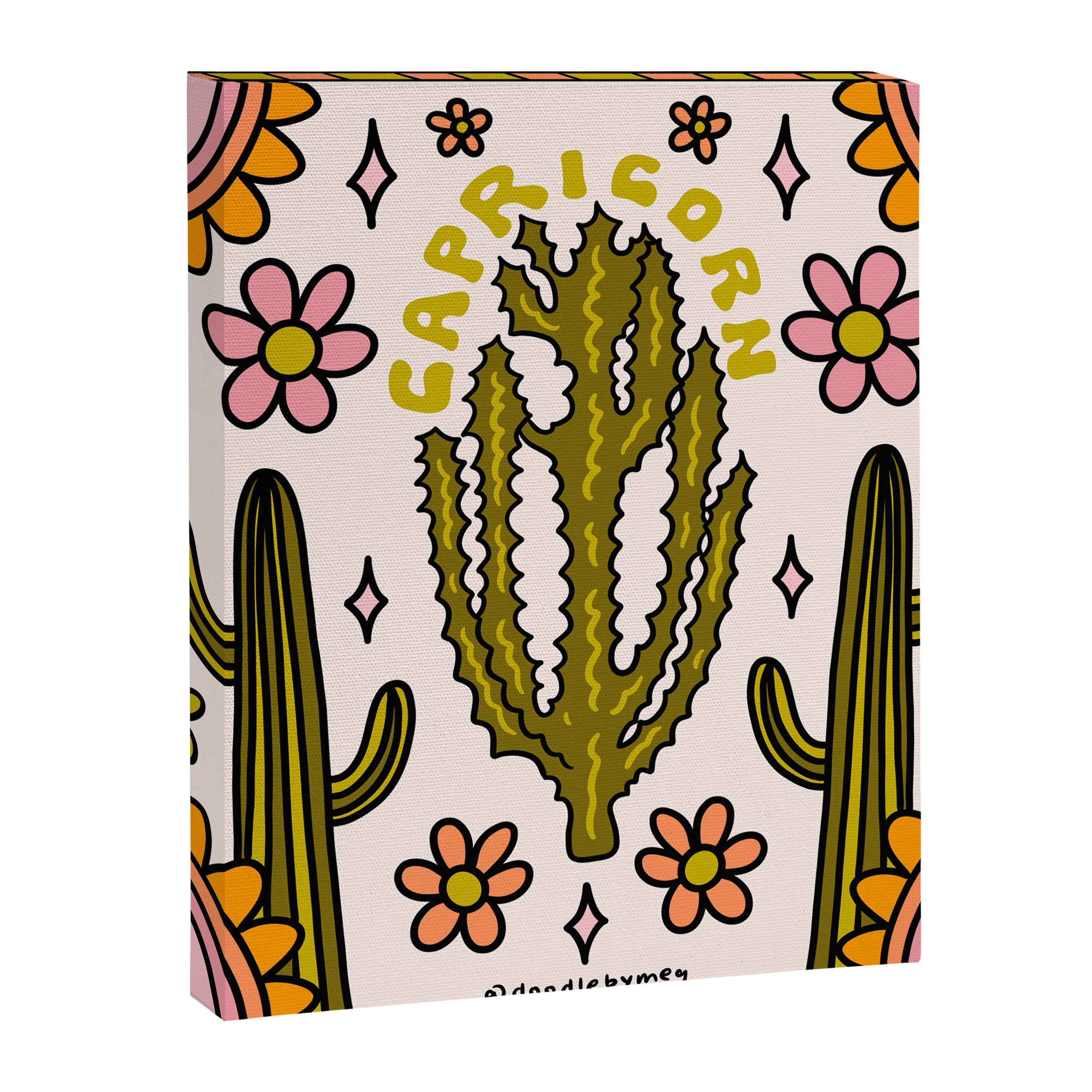Capricorn Cactus Canvas Print Gallery Image 8