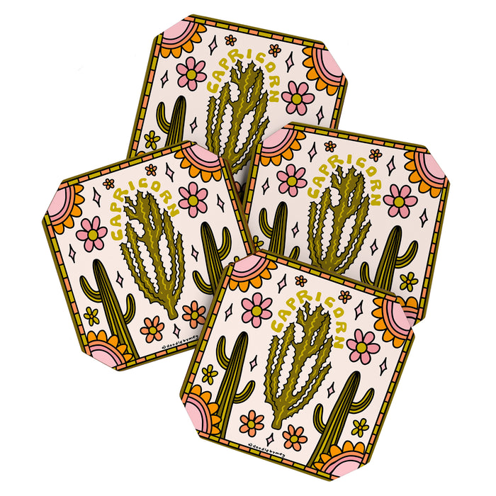 Capricorn Cactus Coaster Gallery Image 1