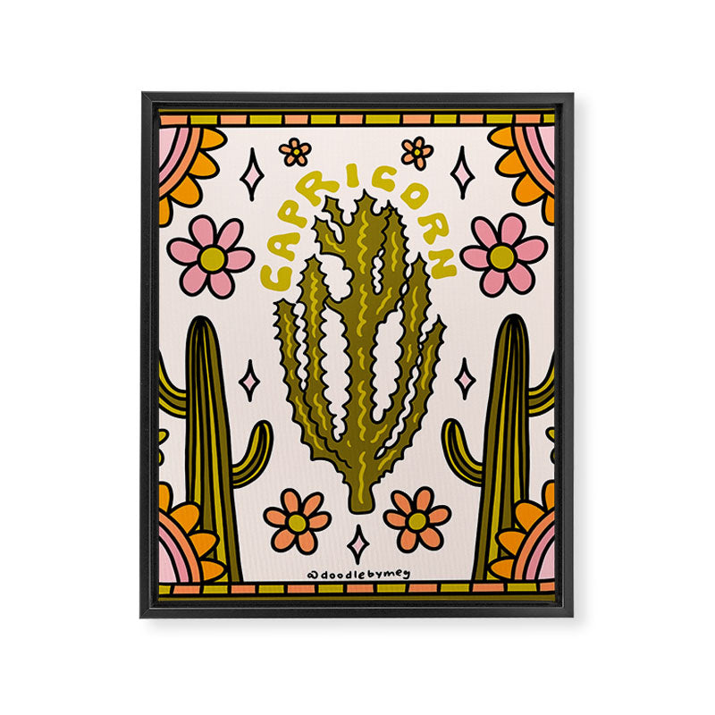 Capricorn Cactus Framed Canvas Print Gallery Image 8