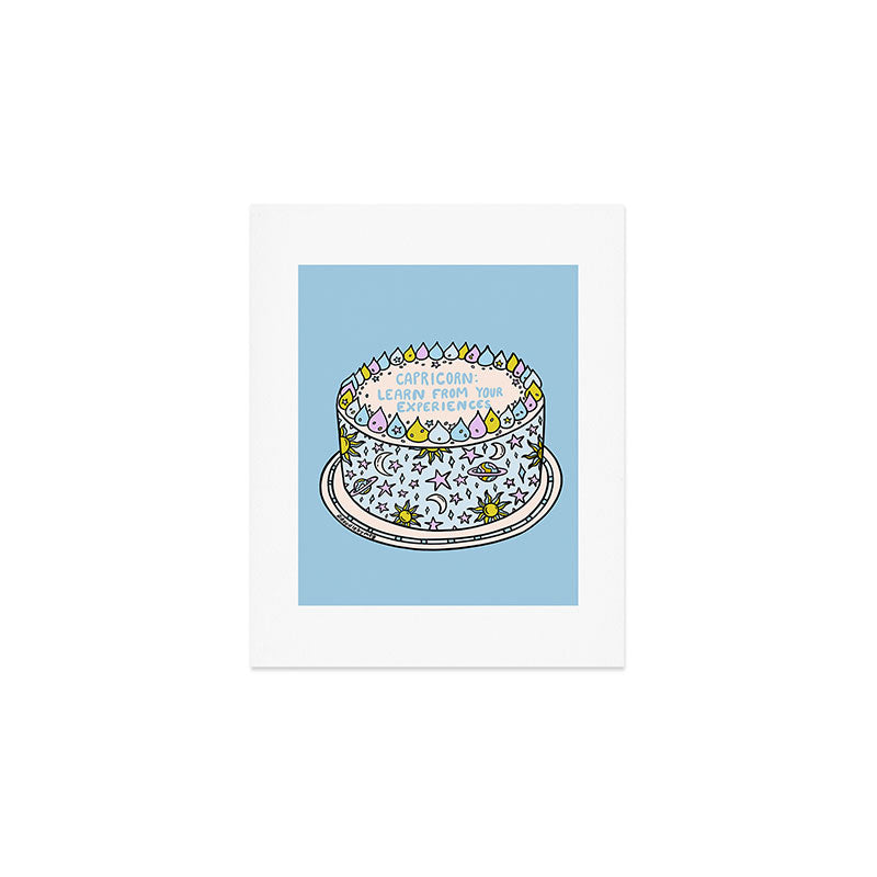 Capricorn Cake Art Print Gallery Image 1