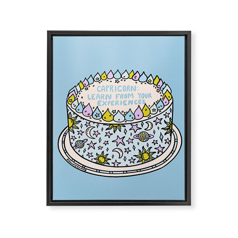 Capricorn Cake Framed Canvas Print Gallery Image 8