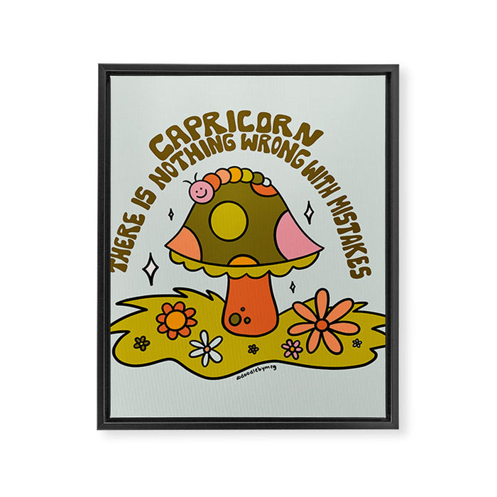 Capricorn Caterpillar Framed Canvas Print Gallery Image 1