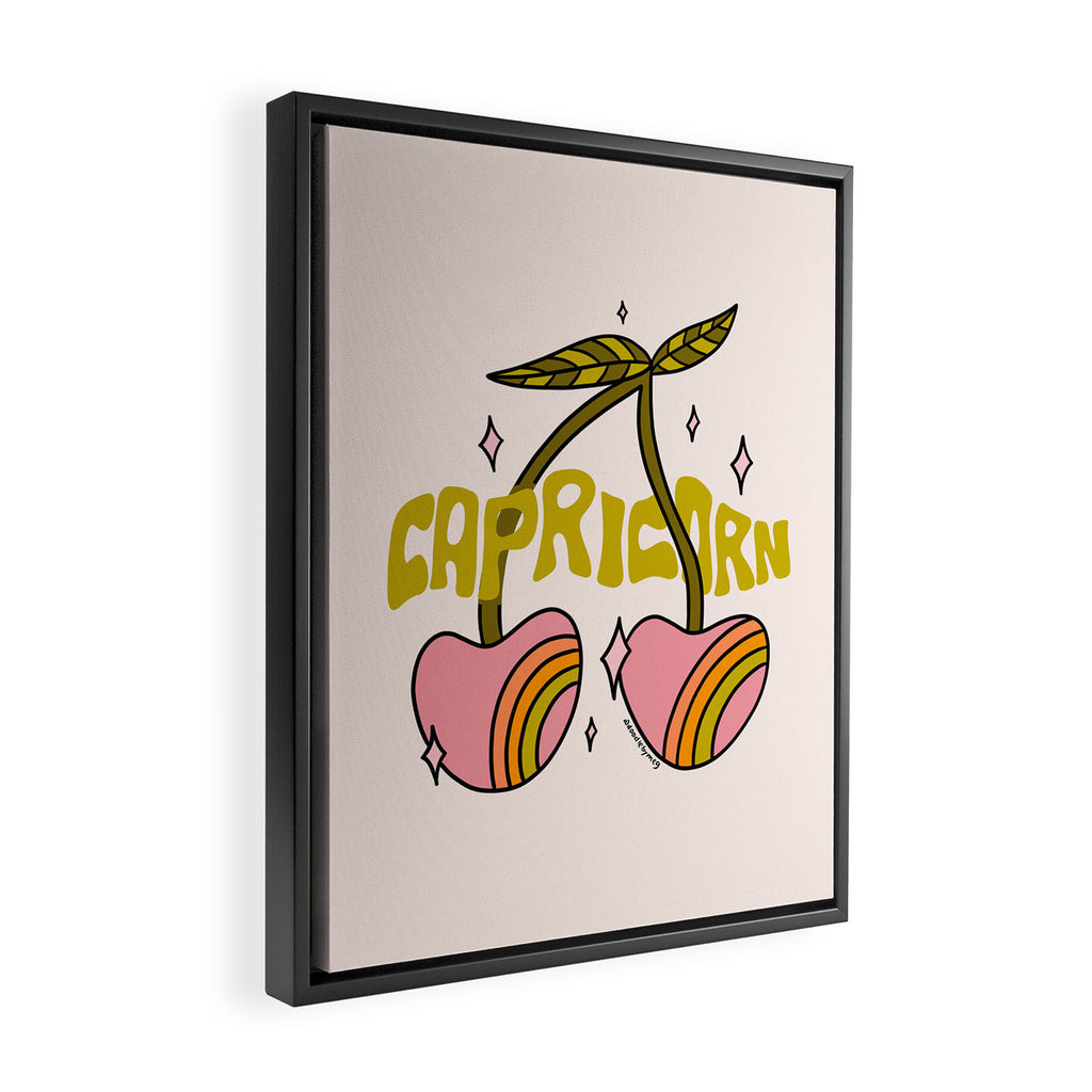 Capricorn Cherry Framed Canvas Print Gallery Image 2