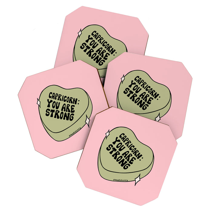 Capricorn Conversation Heart Coaster Gallery Image 1
