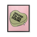Capricorn Conversation Heart Framed Canvas Print Gallery Image 8