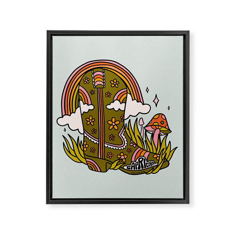 Capricorn Cowboy Boots Framed Canvas Print Gallery Image 8