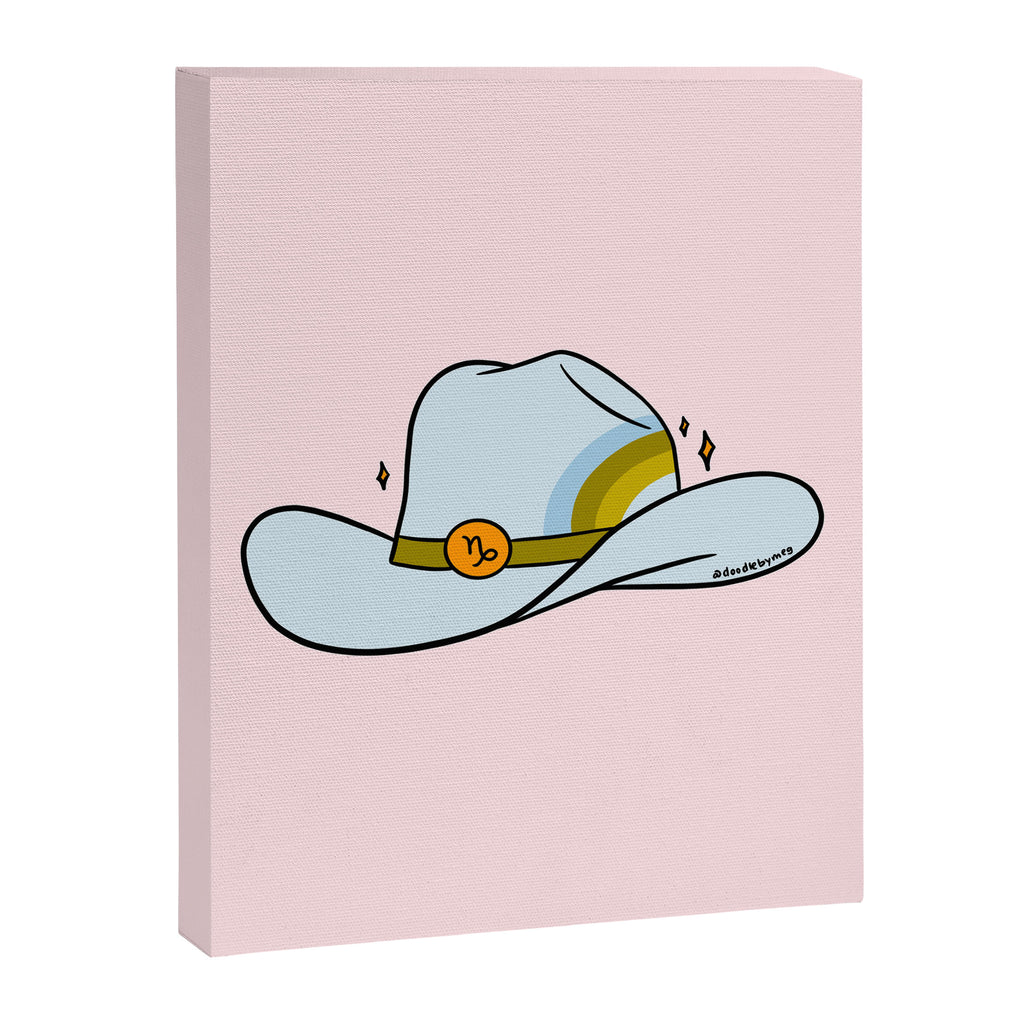 Capricorn Cowboy Hat Canvas Print Gallery Image 8