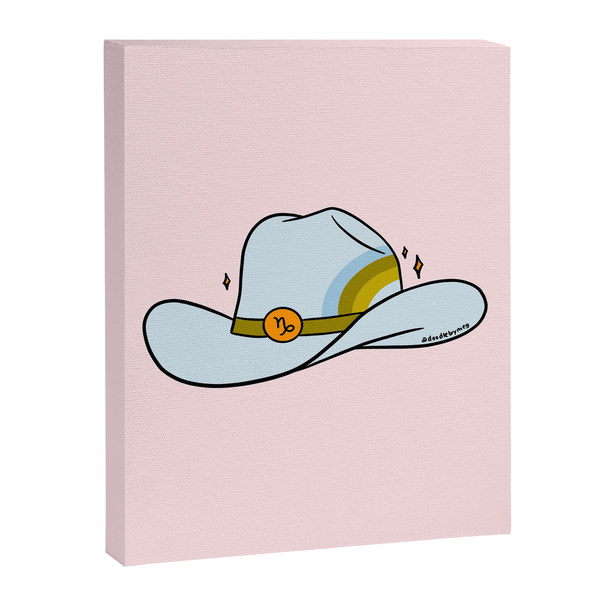 Capricorn Cowboy Hat Canvas Print Gallery Image 8
