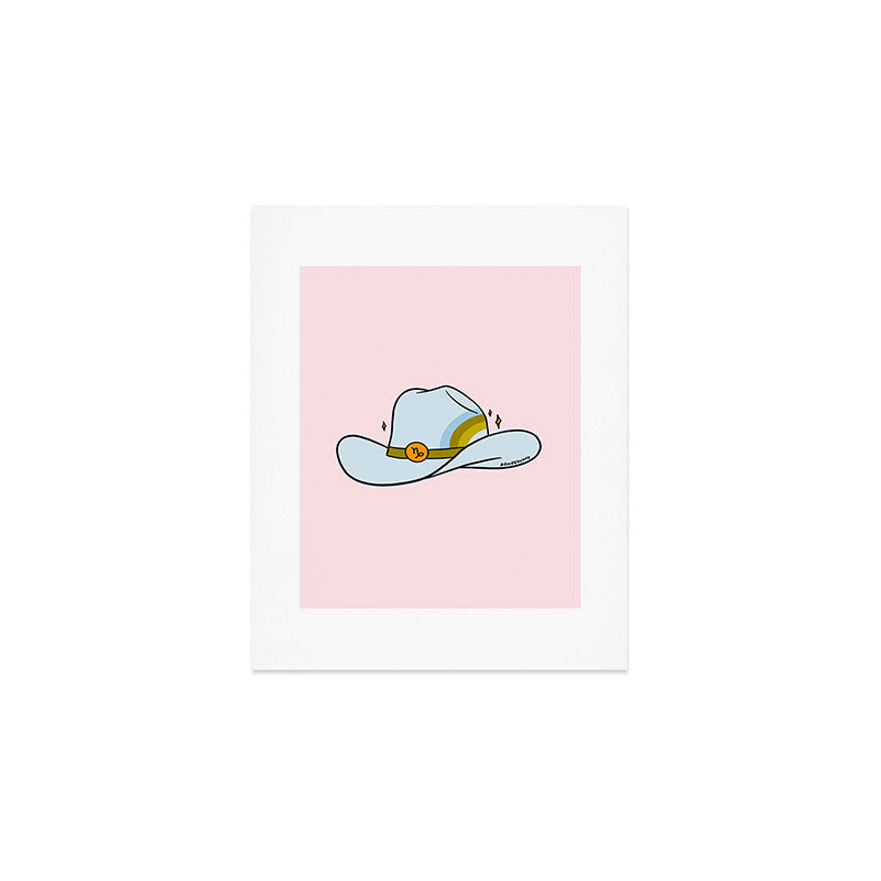 Capricorn Cowboy Hat Art Print Gallery Image 1