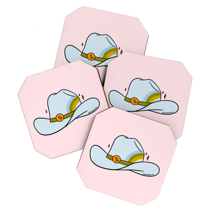 Capricorn Cowboy Hat Coaster Gallery Image 1