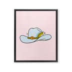 Capricorn Cowboy Hat Framed Canvas Print Gallery Image 8
