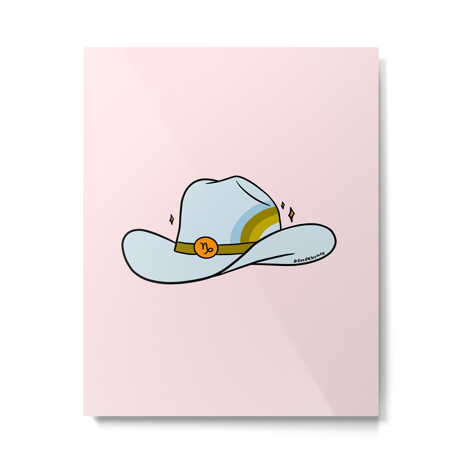 Capricorn Cowboy Hat Metal Print Gallery Image 6