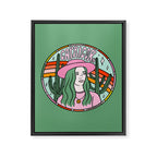 Capricorn Cowgirl Framed Canvas Print Gallery Image 8