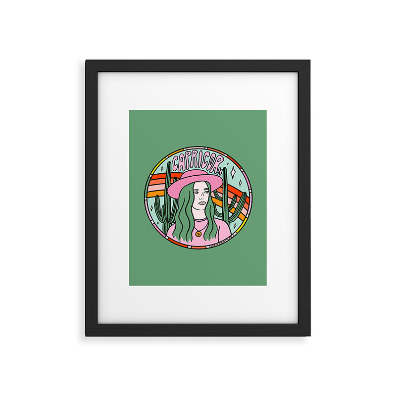 Capricorn Cowgirl Framed Art Print Gallery Image 6