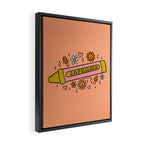 Capricorn Crayon Framed Canvas Print Gallery Image 2