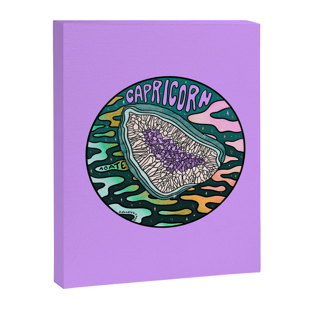 Capricorn Crystal Canvas Print Gallery Image 8