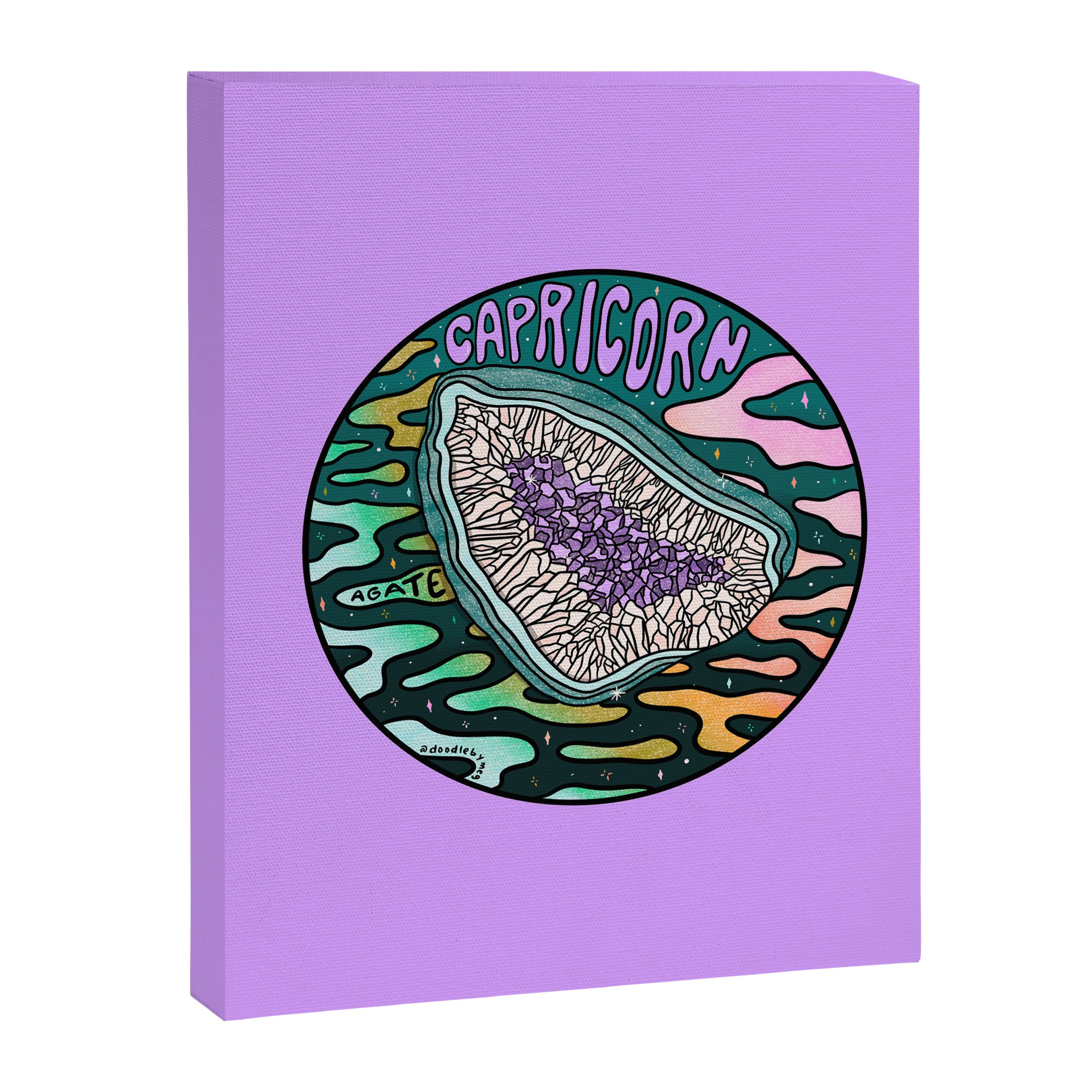 Capricorn Crystal Canvas Print Gallery Image 8