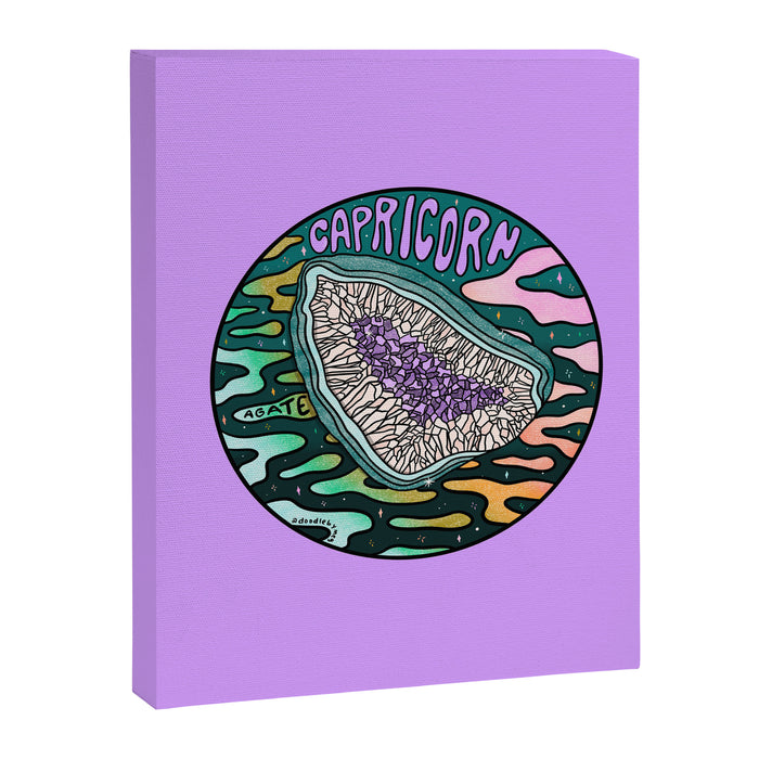 Capricorn Crystal Canvas Print Gallery Image 1