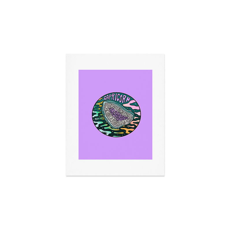 Capricorn Crystal Art Print Gallery Image 1