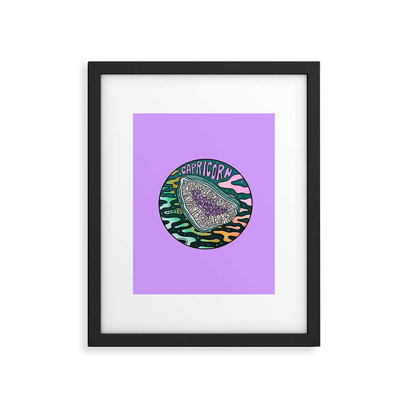 Capricorn Crystal Framed Art Print Gallery Image 6