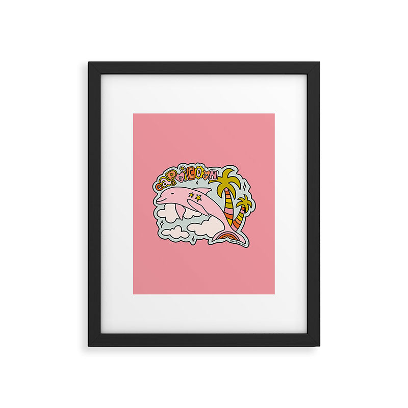 Capricorn Dolphin  Framed Art Print Gallery Image 6