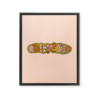Capricorn Doodle Letters Framed Canvas Print Gallery Image 8