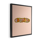 Capricorn Doodle Letters Framed Canvas Print Gallery Image 2
