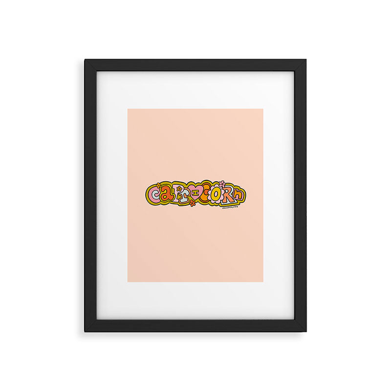 Capricorn Doodle Letters Framed Art Print Gallery Image 6