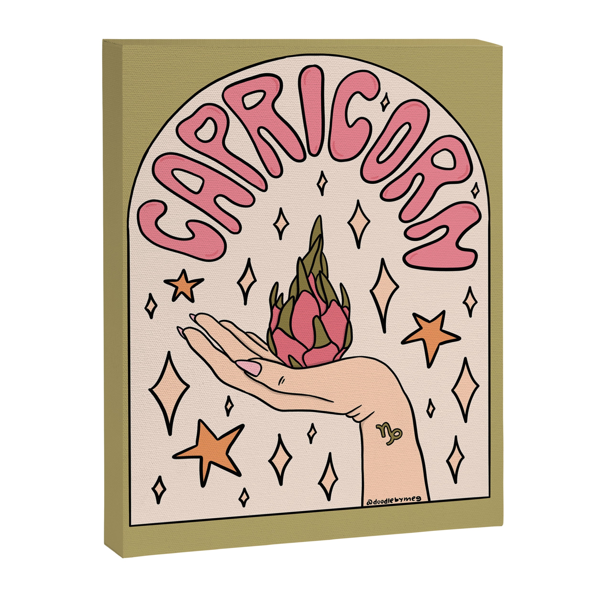 Capricorn Dragonfruit Canvas Print Gallery Image 8