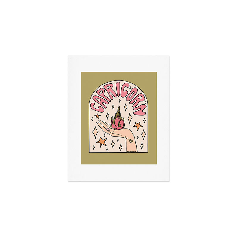 Capricorn Dragonfruit Art Print Gallery Image 1