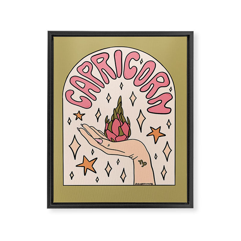 Capricorn Dragonfruit Framed Canvas Print Gallery Image 8