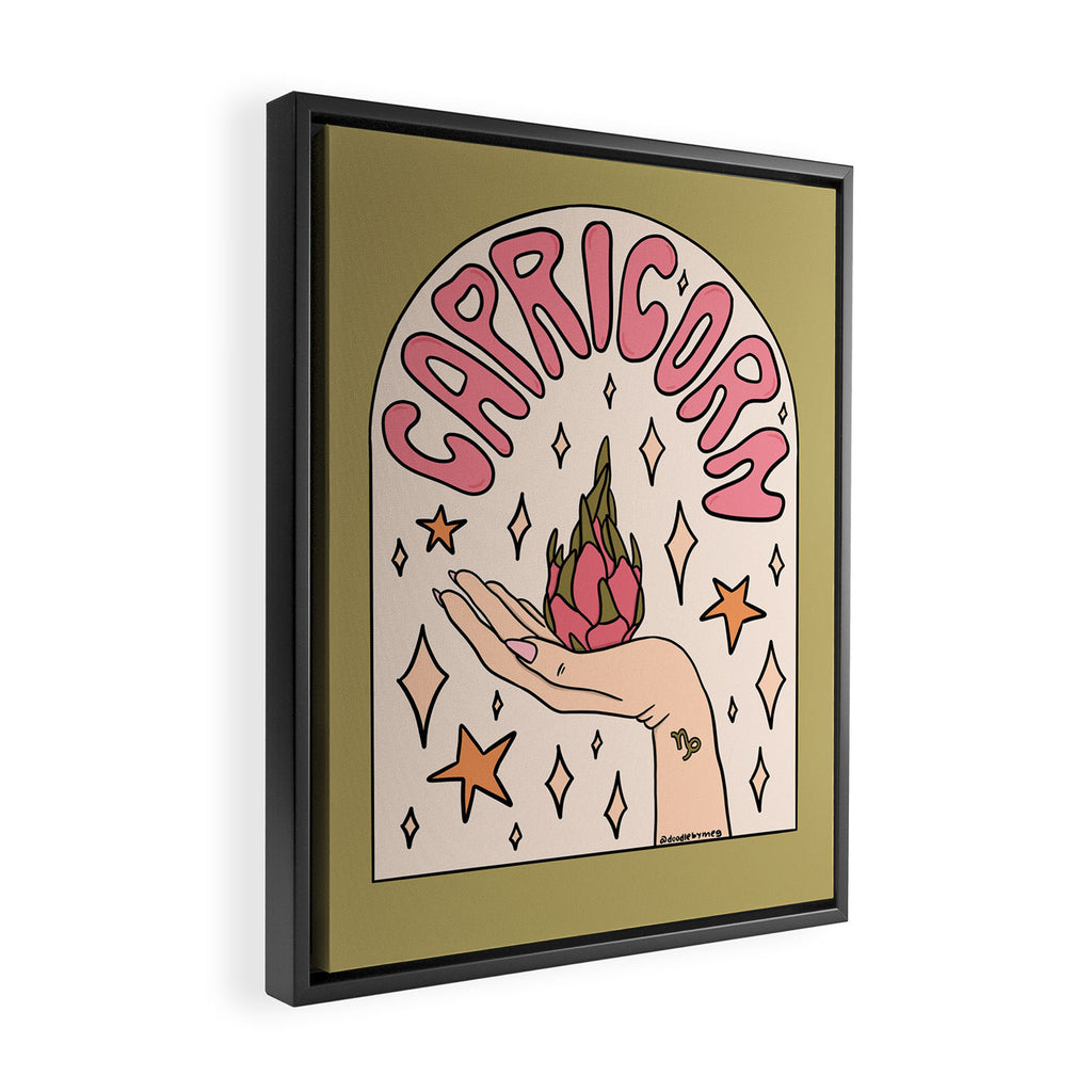 Capricorn Dragonfruit Framed Canvas Print Gallery Image 2