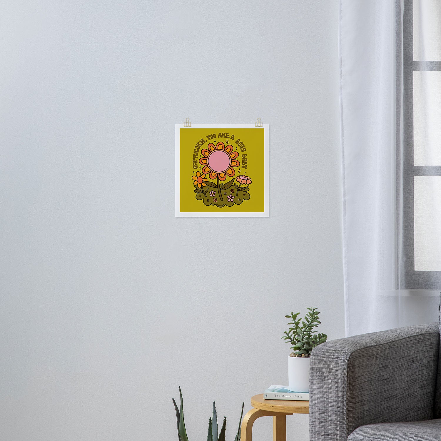 Capricorn Flower Art Print Gallery Image 3