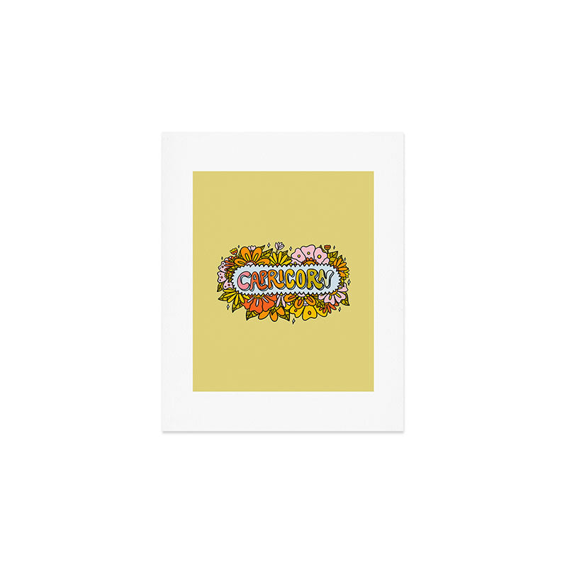 Capricorn Flowers Art Print Gallery Image 1